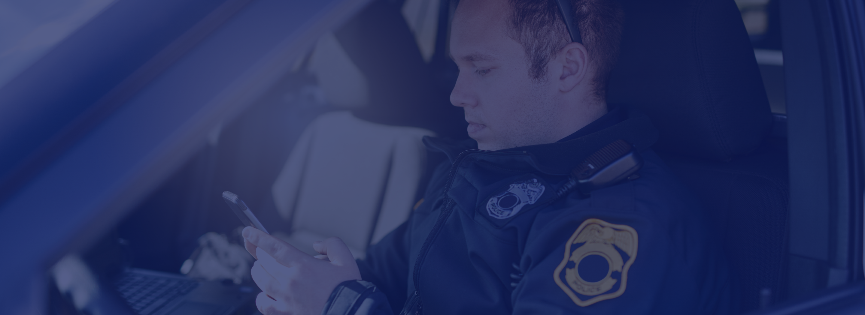 Push-to-talk communications company banner