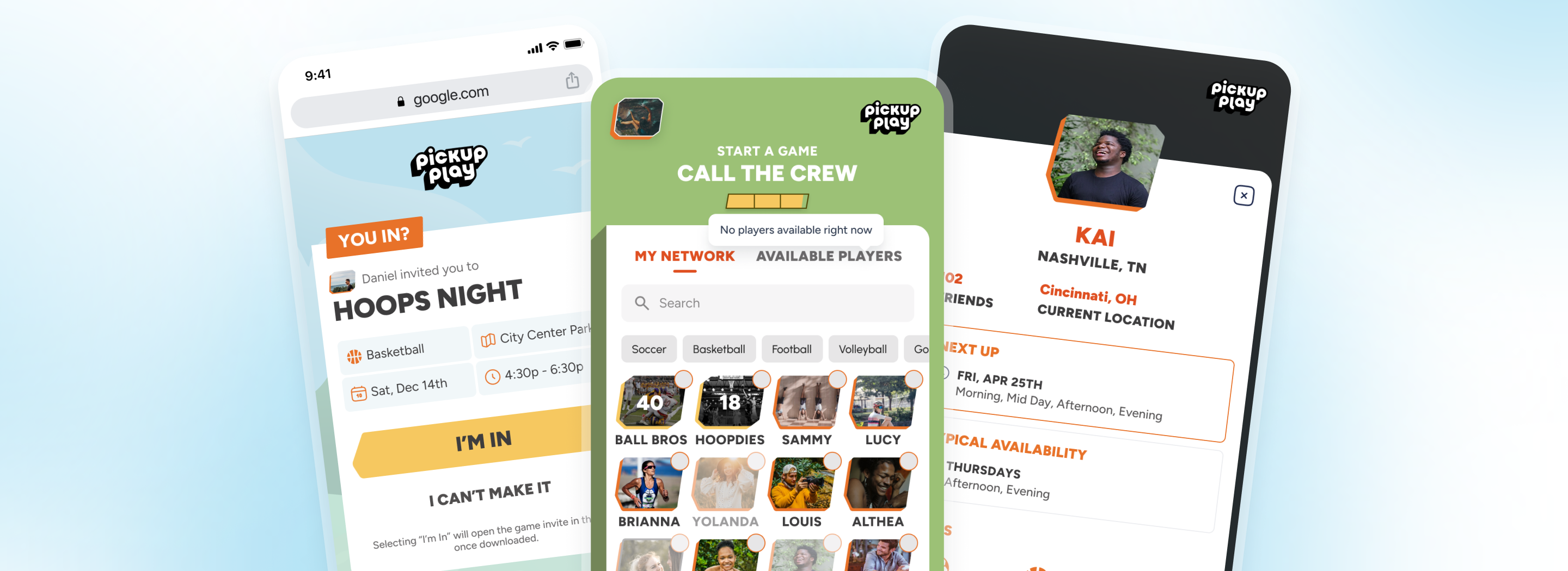 Pickup Play banner