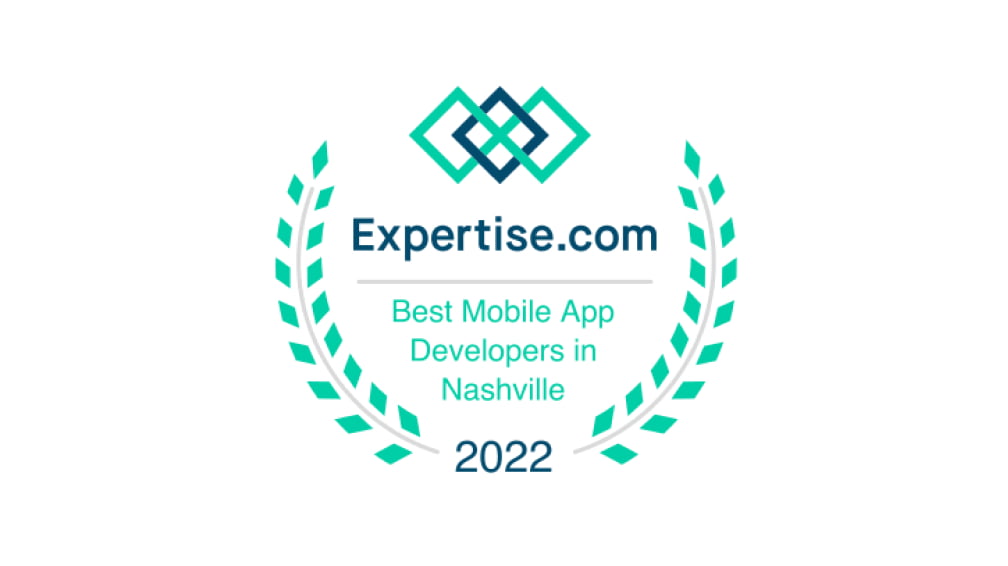 Expertise.com award logo for the 2022 Best Mobile App Developers in Nashville