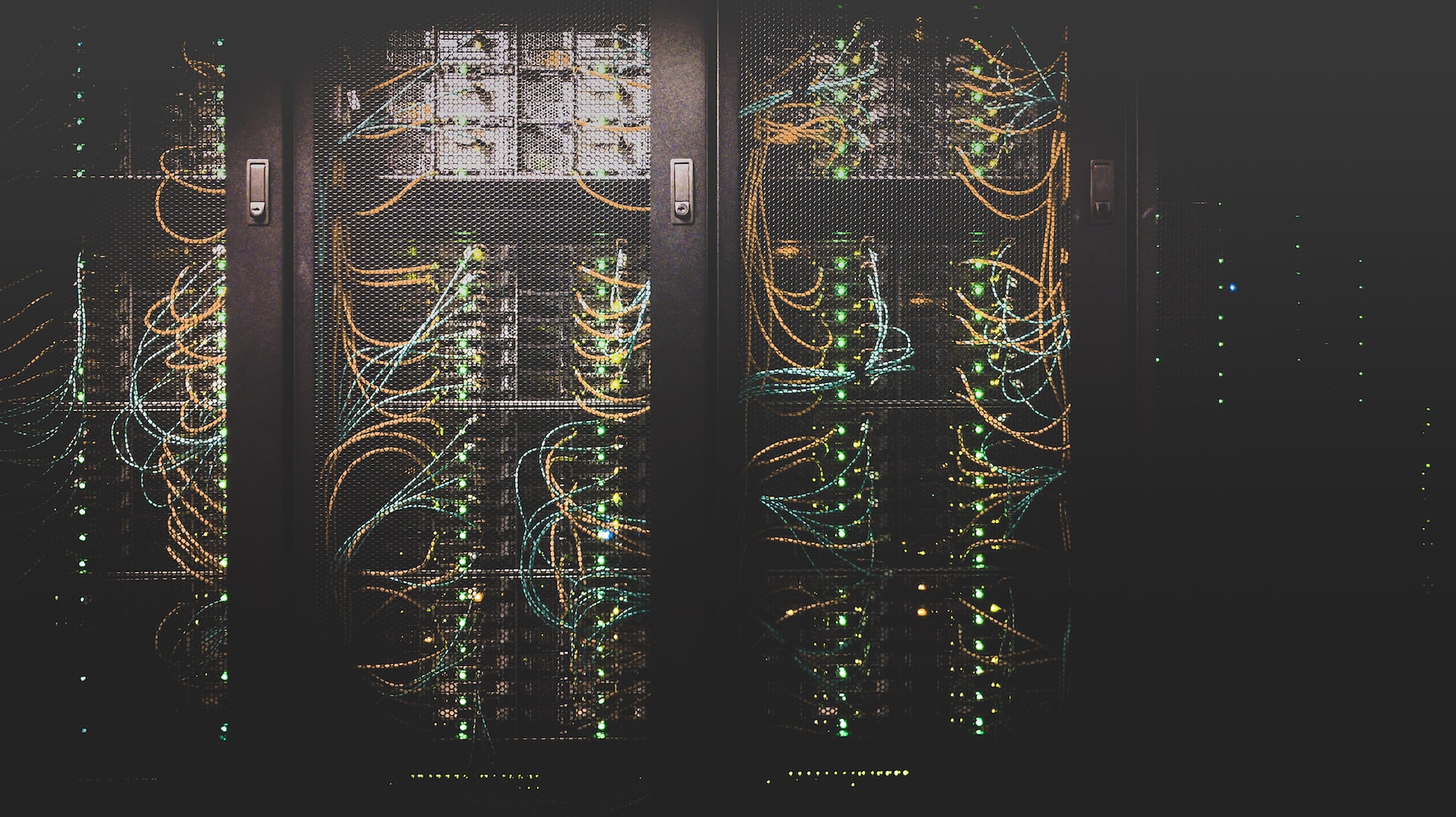 Server racks in a data center