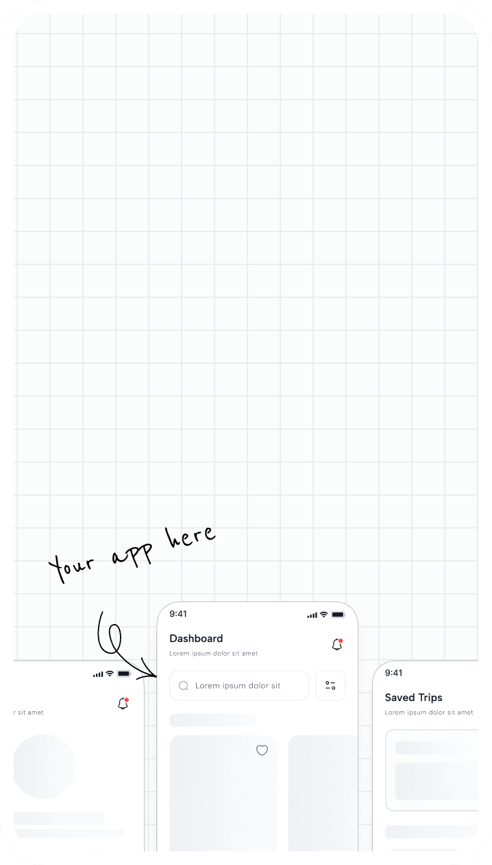Software design wireframes and UI elements showcase